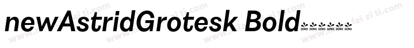 newAstridGrotesk Bold字体转换
